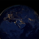La Tierra, de noche. Foto: NASA